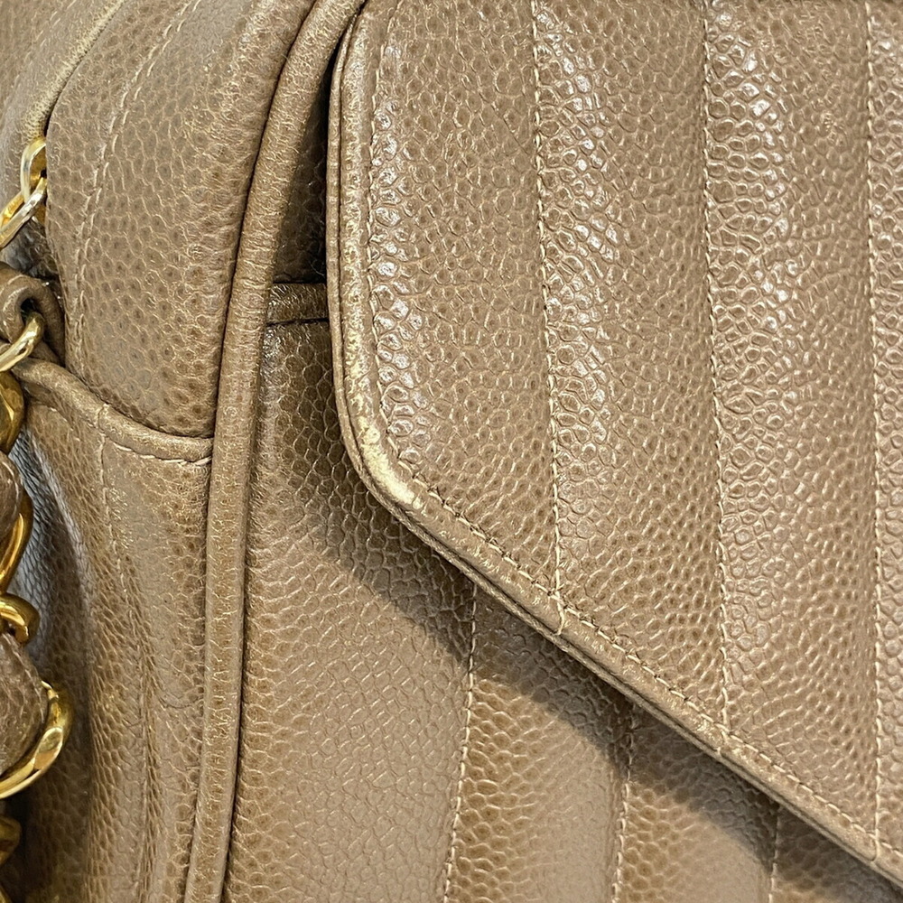 Chanel Mademoiselle Chain Shoulder Bag, Large Coco Design, Caviar Skin, Light... - Picture 9 of 10